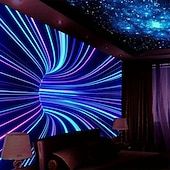 זול שטיחי קיר של Blacklight-blacklight שטיח uv תגובתי זוהר בחושך מסיבת ניאון תלת מימד מערבולת פסיכדלי טריפי ערפילי תלוי שטיח קיר אמנות קיר ציור קיר לחדר שינה בסלון
