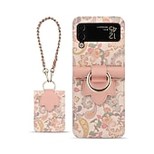 economico Cover Samsung-telefono Custodia Per Samsung Galaxy Capovolgi Z 6 Z Flip 5 Z Flip 4 Z Flip 3 Porta carte di credito Protettivo per tutto il corpo pelle sintetica