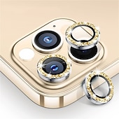 olcso iPhone-képernyővédők-1 készlet Kamera lencsevédő Kompatibilitás Apple iPhone 16 iPhone 15 Pro Max Plus iPhone 14 13 12 11 Pro Max Mini SE X XR XS Max 8 7 Plus Edzett üveg 9H erősség Anti-ujjlenyomat Nagyfelbontású (HD