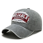 economico Cappellino da baseball da uomo-Unisex Cappellino da baseball Nero Giallo Cotone Lavato Viaggi Stile da spiaggia Esterno Da mare Liscio Regolabile Di tendenza Protezione per occhi