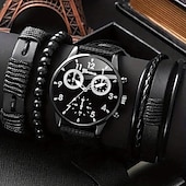 cheap Quartz Watches-Men Quartz Watch Retro Vintage Casual World Time Aluminium Alloy Watch