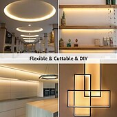 זול תקע רצועת אורות-5 מטר 2x5M סרטי תאורת LED גמישים ערכות תאורה 300-600 נוריות 2,835 SMD 8 מ&quot;מ 1 תושבת הרכבה 1set לבן חם סגול רצועת אורות LED חג ליל כל הקדושים נדבק לבד 12 V