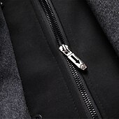 billiga Trenchcoat för män-Herr Vinterkappa Yllekappa Rock Trenchcoat Utomhus Dagliga kläder Höst vinter Polyester Vindtät jacka Ytterkläder Kläder Mode Streetwear Slät Huva Enkelknäppt med Ett Knapphål