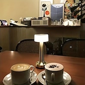 お買い得  テーブルランプ-タッチセンサー調光付きポータブル充電式LEDテーブルランプ、寝室、リビングルーム、オフィス、大学寮バーパーティーディナー、レストランの装飾に最適