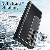 お買い得  サムスン用ケース-ペン付き電話ケース サムスン Galaxy Z Fold 6 Z Fold 5 Z Fold 4 Z Fold 3 バックカバー スタンドと画面保護フィルム付き ペンホルダー PC メタル PUレザー
