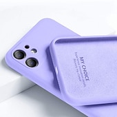 levne Pouzdra pro iPhone-telefon Carcasă Pro iPhone 15 Pro Max Plus iPhone 14 13 12 11 Pro Max Plus X XR XS Zadní kryt Pouzdro z tekutého silikonu Nárazuvzdorné Pevná barva Silikonový gel Silikon