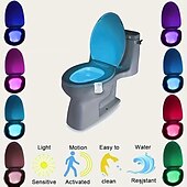 preiswerte Haushaltsgeräte-1 Stück farbwechselnde LED-Toilettenschüsselleuchte mit Bewegungssensor – verbessern Sie Ihr Badezimmererlebnis ganz einfach
