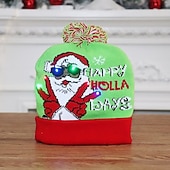 economico Luci di Natale-natale per bambini decorazione per adulti cappello led cappello di natale bagliore natale berretti in maglia unisex vacanza bagliore maglioni regali di natale ornamenti del partito di capodanno