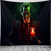 Halloween Decorations Skull Hanging Tapestry Wall Art Large Tapestry Mural Decor Photograph Backdrop Blanket Curtain Home Bedroom Living Room Decoration 63