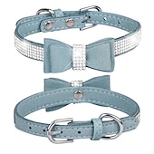 economico Collari, pettorine e guinzagli per cani-Prodotti per cani Prodotti per roditori Collari Cravatta / Papillon Regolabile Portatile Duraturo Esterno Marcia Strass