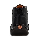 abordables Baskets-bottines en cuir vintage pour hommes – chaussures d&#039;extérieur décontractées à lacets avec semelle antidérapante durable