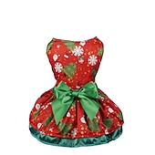 お買い得  ペットへのクリスマスプレゼント-犬用 猫用 ドレス かわいいスタイル カジュアル 防水 高通気性 ソフト 洗濯可 快適 クリスマス カジュアル／普段着 祭り ビジョンフリーゼ ポメラニアン 赤ちゃんサイズ パピヨン