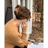 זול אביזרי עיצוב שיער-קליפסים לשיער לנשים, אטבי טפרים גדולים בגודל 4.7 אינץ' לשיער דק ארוך ועבה, אטבי שיער לסת גדולה עם אחיזה חזקה מט מונע החלקה, אביזרי שיער לעיצוב נשים בנות מתנות לחג המולד גרביים