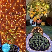 cheap Solar String Lights-Solar Copper Wire Lights Led Fairy Lights String Outdoor Waterproof Ground Plug Decorative Lights Christmas Lights