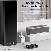 economico Casse-9 in 1 bluetooth 5.0 trasmettitore audio ricevitore musica stereo adattatore wireless 3.5mm aux jack trasmettitore fm per auto tv mp3 pc
