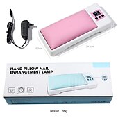 お買い得  装飾ライト-手枕快適なポータブル折りたたみポリッシュジェル光線療法ランプ LED uv ドライヤーネイルアクセサリー機器ネイルアートツール