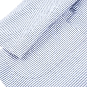 preiswerte Freizeitanzüge-Herren Seersucker Sommer Hochzeitsanzüge Blau Einheitliche Farben Standard Passform 2-teilig Einfachreihig Zwei-Knöpfe