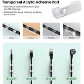 levne organizér kabelů-100/80/60/20ks kabel organizér klip přilnavý nabíječka spona stůl drát manažer kabel sluchátka linka kravaty usb držák klipy