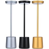 baratos Candeeiros de mesa-Luminária de Mesa Recarregável / Regulável Contemporâneo Moderno Alimentado por bateria de lítio embutida Para Metal