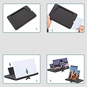 お買い得  スマホホルダー-14 スクリーン拡大鏡携帯電話ポータブル 3d hd 拡大プロジェクター画面引き伸ばし映画ショートビデオゲーム