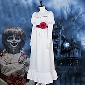levne Klasický horor-annabelle šaty cosplay kostým maškarní dětský dospělý dámský dívčí cosplay halloween party / večer maškarní halloween karneval maškarní jednoduché halloweenské kostýmy s parukou