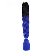 cheap Crochet Hair-Jumbo Braids Crochet Braids Hair Extension Three Tone Ombre Color Rainbow Jumbo Braiding For Twist Braiding Jumbo Box Braiding Hair 1pc/3pcs/5pcs