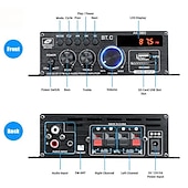 economico Casse-alta qualità 1 set 800w 2 canali bt mini amplificatore di potenza hifi audio stereo amp home car fm