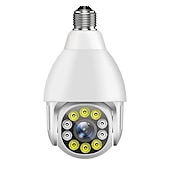 cheap Indoor IP Network Cameras-Wireless Bulb Lamp Camera Wifi IP Camera IR Night Vision Home Security Camera  Auto Tracking Video Surveillance Camera PTZ  P2P Monitor Camera