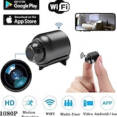 economico Videocamere di sorveglianza per esterni-webcam 1080p box wifi rilevamento del movimento configurazione protetta wi-fi plug and play supporto per interni
