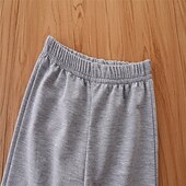 abordables Ensembles-2 Pièces Ensemble sweat à capuche et pantalon de survêtement Tenues Bébé Garçon Automatique manche longue Col en V Coton Set Ecole Mode du quotidien Printemps Automne 3-7 ans Jaune
