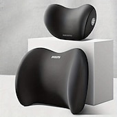 cheap Car Headrests&amp;Waist Cushions-Car Seat Headrest Back Support Pad Soft Memory Cotton Neck Pillow Car Interior Accessories Universal Lumbar Cushion