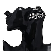 voordelige Accessoires en meer-Elf roze Bloemenfee Ear Cuffs Volwassenen Dames Punk-gotiek Halloween Carnaval Mardi Gras Makkelijk carnavalskostuum