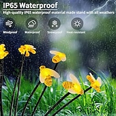 economico Luci paesaggistiche-2 luci solari da giardino a forma di lucciola, 8/10 LED, luci da giardino esterne impermeabili con 2 modalità di illuminazione, luci oscillanti IP65 per decorazioni natalizie, da giardino, da patio e da passerella