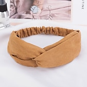 Χαμηλού Κόστους Αξεσουάρ Styling μαλλιών-1 τμχ γυναικείες κορδέλες στριφτές χιαστί ελαστικές κορδέλες κεφαλής για προπόνηση γιόγκα τρεξίματος αντιολισθητικές ιδρώτα μαλακές κορδέλες μονόχρωμες απλές ευέλικτες κορδέλες κεφαλής αξεσουάρ