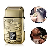 economico Rasatura e depilazione-display lcd rasoio elettrico da uomo full metal rasoio domestico per barbieri rasatura calva e taglio di capelli