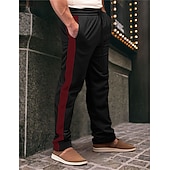economico Gamba Dritta-Per uomo Pantaloni della tuta Pareggiatore Pantaloni Pantaloni della tuta a gamba dritta A cordoncino Vita elastica Gamba dritta Color Block Collage Comfort Traspirante Informale Giornaliero Per