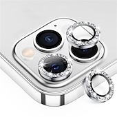 olcso iPhone-képernyővédők-1 készlet Kamera lencsevédő Kompatibilitás Apple iPhone 16 iPhone 15 Pro Max Plus iPhone 14 13 12 11 Pro Max Mini SE X XR XS Max 8 7 Plus Edzett üveg 9H erősség Anti-ujjlenyomat Nagyfelbontású (HD