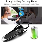 economico Cuffie TWS wireless-Auricolare Bluetooth V5.0 Cuffie Wireless Handsfree con Microfono 24 Ore Cuffie da Guida 60 Giorni di Standby per iPhone Android Samsung Laptop Autista