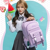 abordables Cartables-Sacs de lycée pour adolescents filles collège sac à dos femmes cartable coréen sac à dos
