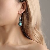 voordelige Sieradensets-1 set (1 stks ketting 1 paar oorbellen) sieraden set voor dames blauw dagelijks reizen festival legering retro