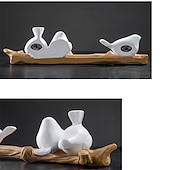 cheap Wall Accents-Doves Wall Hook Resin Bird Creative Door Key Wall Coat Hook Coat Rack Wall Decoration Hook Nordic Coat Hook Porch Hanger Decorative Hook