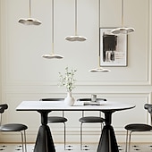cheap Unique Chandeliers-Ceiling Pendant Light 3/4/5/6 Head Modern Creative Lotus Leaf Office Front Desk Chandelier Light Luxury Bar Front Desk Dining Table Lighting 110-240V