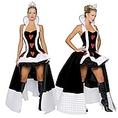 cheap Women&#039;s Costumes-Queen of Hearts Red Queen Dress Cosplay Costume Adults&#039; Women&#039;s Sexy Costume Performance Party Carnival Mardi Gras Easy Carnival Costume