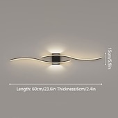 levne Nástěnná LED svítidla-lightinthebox led nástěnná nástěnná lampa vnitřní 60/80cm 2 lehké minimalistické nástěnné světlo dlouhé svítidlo pro domácí dekorace vnitřní nástěnná světla pro obývací pokoj ložnice teplá bílá