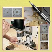 cheap Drill Bit Set-Square Hole Drill Bits for Wood, Woodworking Hole Saw Mortising Chisel Drill Bits1/4 inch, 5/16 inch, 3/8 inch, 1/2 inch