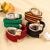 halpa Kvartsikellot-2023 Luova Persoonallisuus Käärme Kellot Naisille Brändi Luksus Tyylikäs Kvartsinaisten Rannekello Timantti