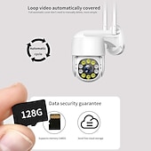זול מצלמות רשת IP פנימיות-מצלמה אלחוטית wifi ip dome, מצלמת מעקב חיצונית עמידה למים, מצלמה במעגל סגור ir מצלמה לזיהוי תנועה, רשת אודיו דו כיוונית ptz מצלמת אבטחה ביתית לתינוק, חנות, משרד, חיית מחמד, זקן