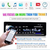 preiswerte Bluetooth Auto Kit/Freisprechanlage-Neues 12-V-Bluetooth-Autoradio, FM-Radio, MP3-Audio-Player, 5-V-Ladegerät und USB &amp;amp;sd/aux/ape/flac autoelektronik-subwoofer im armaturenbrett 1