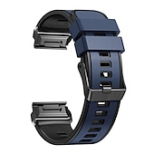 Недорогие Ремешки для часов Garmin-Ремешок для часов для Garmin Fenix 7 7X 6 6X Pro Epix Pro 47mm 51mm Instinct 2X Approach S70 47mm S62 S60 Forerunner 955 945 Epix Marq Descent Quatix 22mm 26mm силиконовый Замена Ремень 22mm 26mm