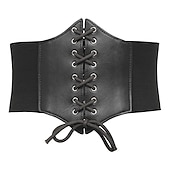 baratos Espartilhos-Espartilho de fantasia/trajes femininos/cinto com cadarço amarrado espartilho cinto elástico